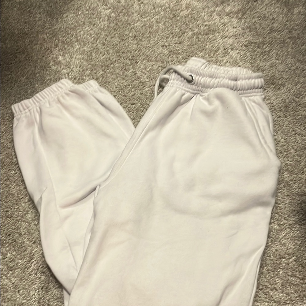 Missguided White Jogger Pants